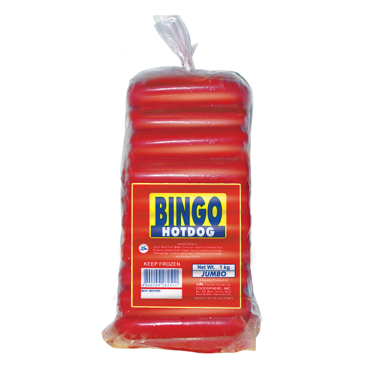 Bingo Hotdog Jumbo 1kg ni