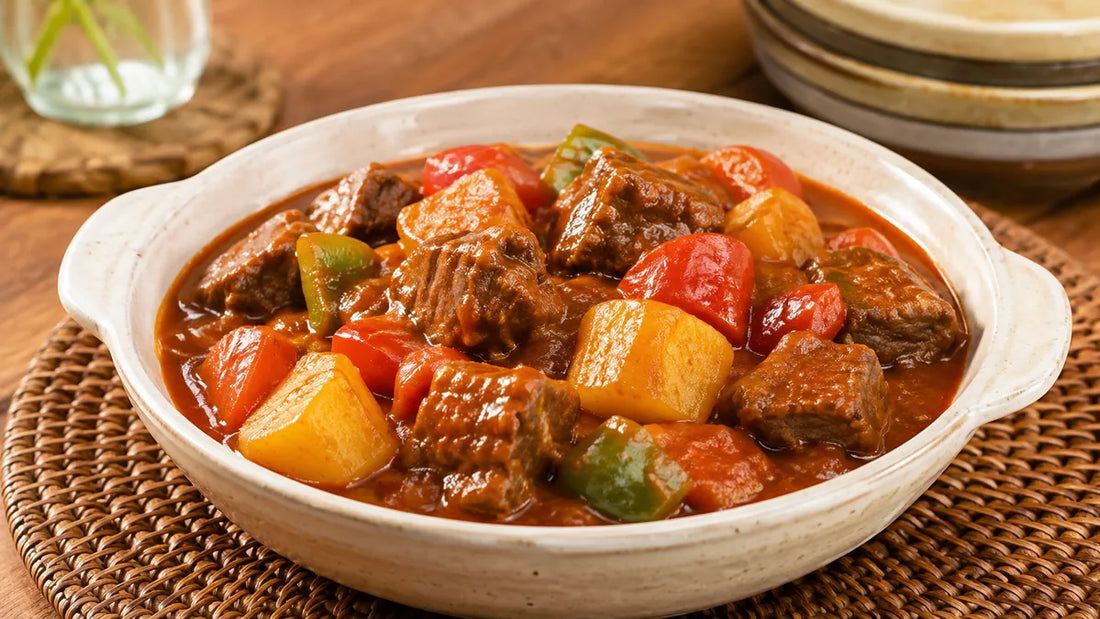 Beef Kaldereta Recipe finished dish by Aling Gemma