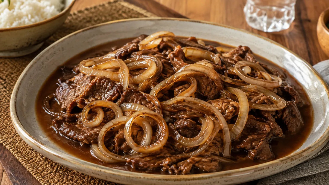 Bistek Tagalog Recipe finished dish by Aling Gemma