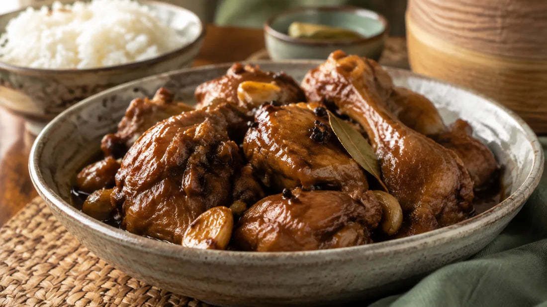 Chicken Adobo Recipe finished dish by Aling Gemma