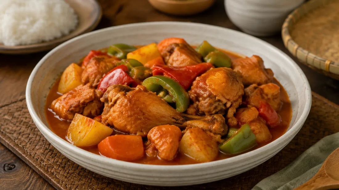 Chicken Afritada Recipe finished dish by Aling Gemma