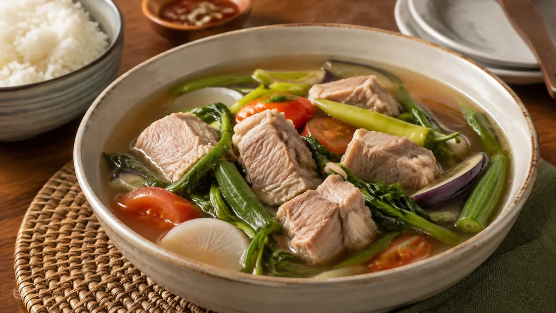 Sinigang na Baboy Recipe finished dish by Aling Gemma
