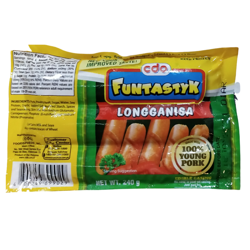 CDO Fantastic Longanisa 240g